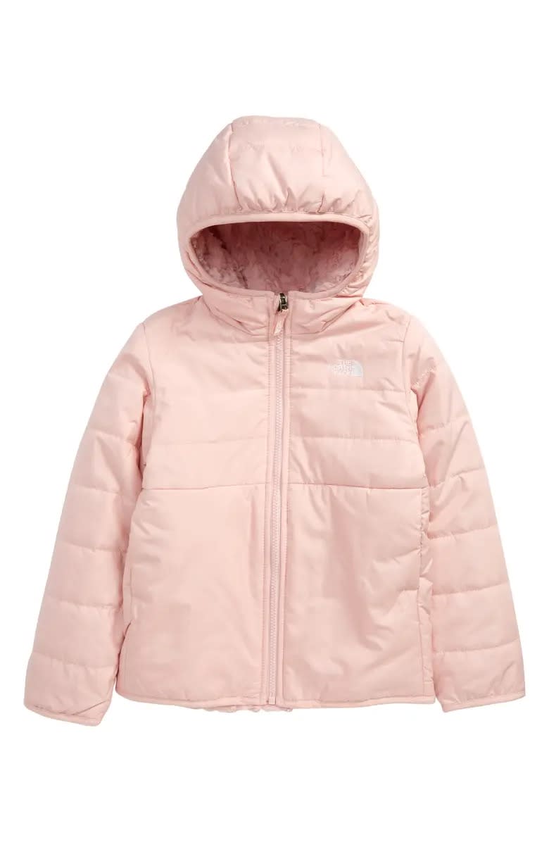 The North Face Kids' Mossbud Swirl Reversible Water Repellent Hooded Jacket
