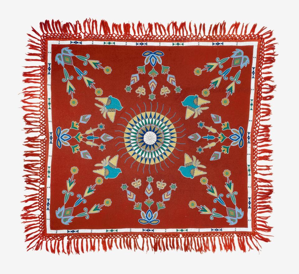 Sisseton Dakota artist, Table cloth, 1900