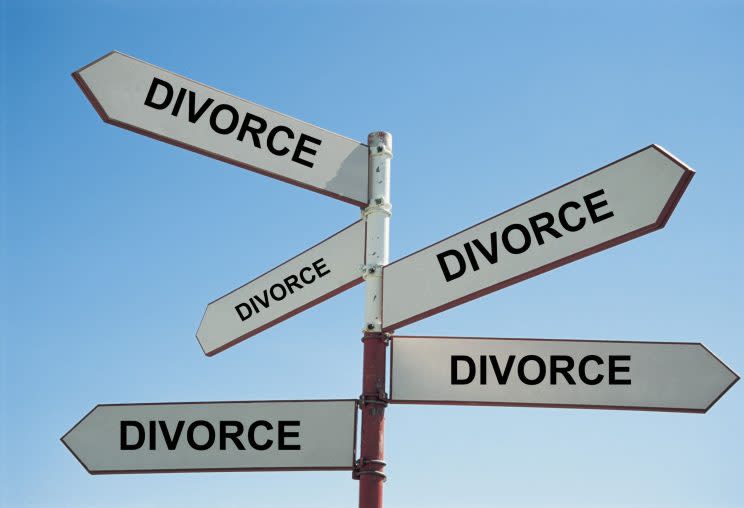 Global searches for divorce peaked over Christmas (Rex)