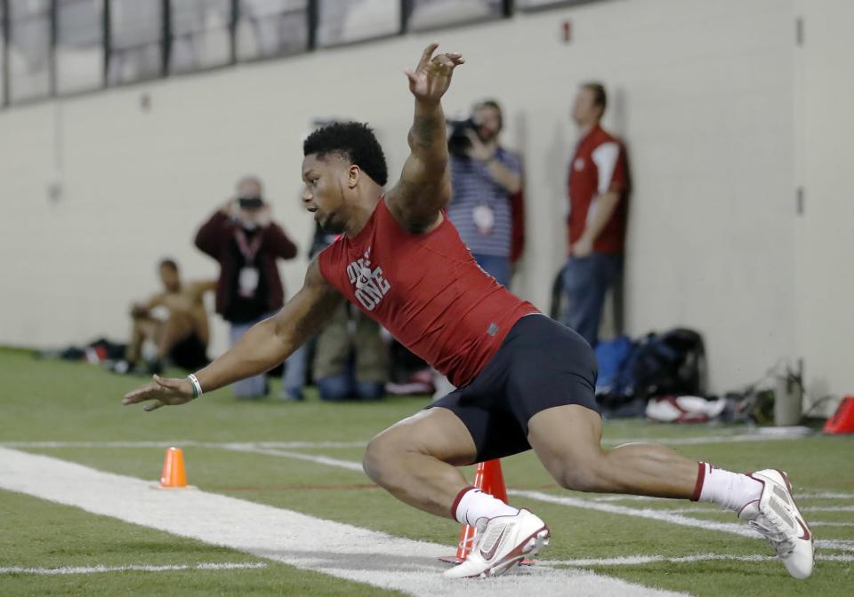 Oklahoma RB Joe Mixon is a talented back but one who comes with major off-field concerns. (AP)
