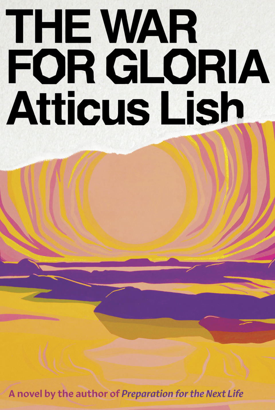 This cover image released by Knopf shows "The War for Gloria," a novel by Atticus Lish, releasing Sept. 7. (Knopf via AP)