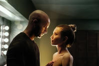 <p>Ricky Whittle as Shadow Moon,Emily Browning as Laura Moon in Starz’s <i>American Gods</i>.<br><br>(Photo: Starz) </p>