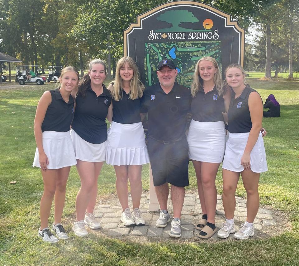 The Ontario girls golf team is headed back to the Division I district tournament for the second consecutive year.