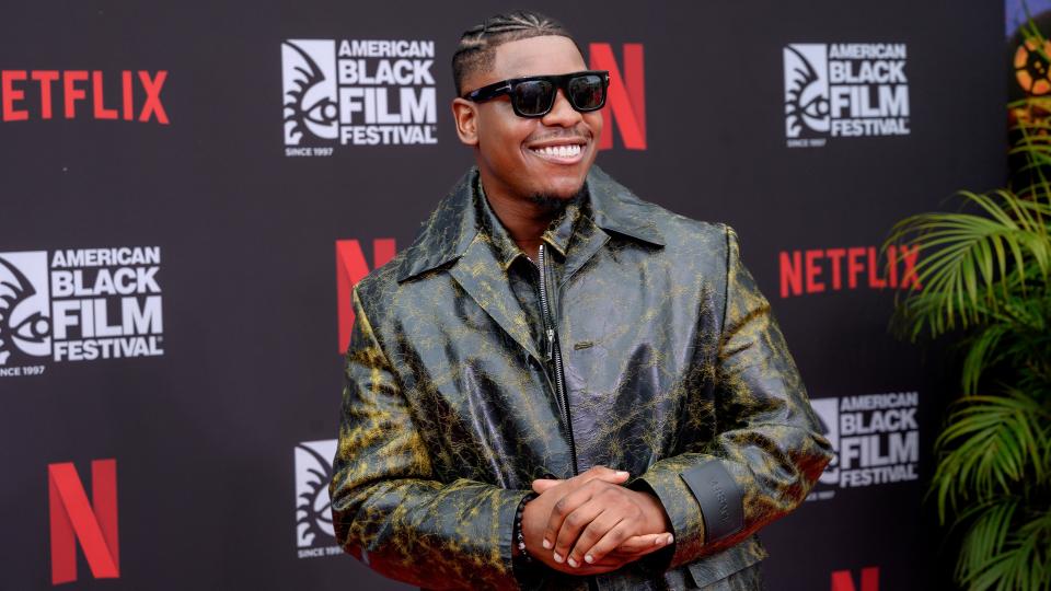 John Boyega attends the premiere of Netflix's 