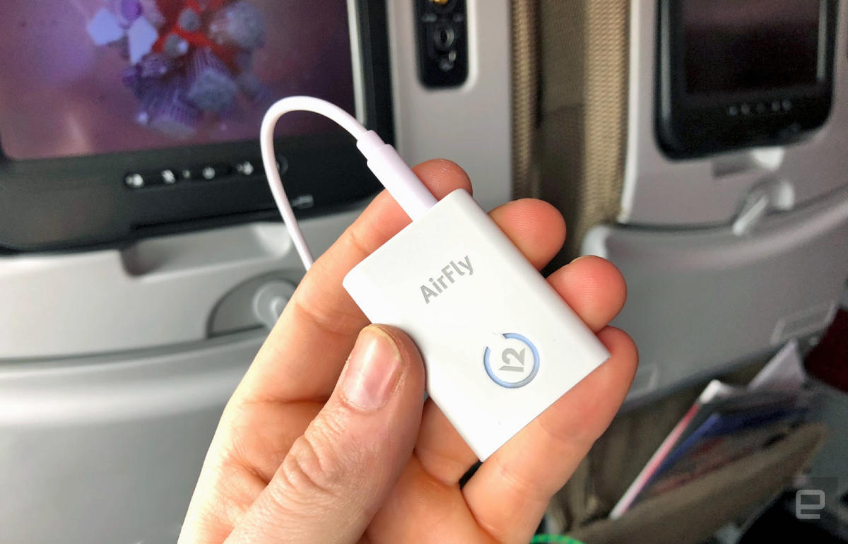 AirFly connects your AirPods to with a |