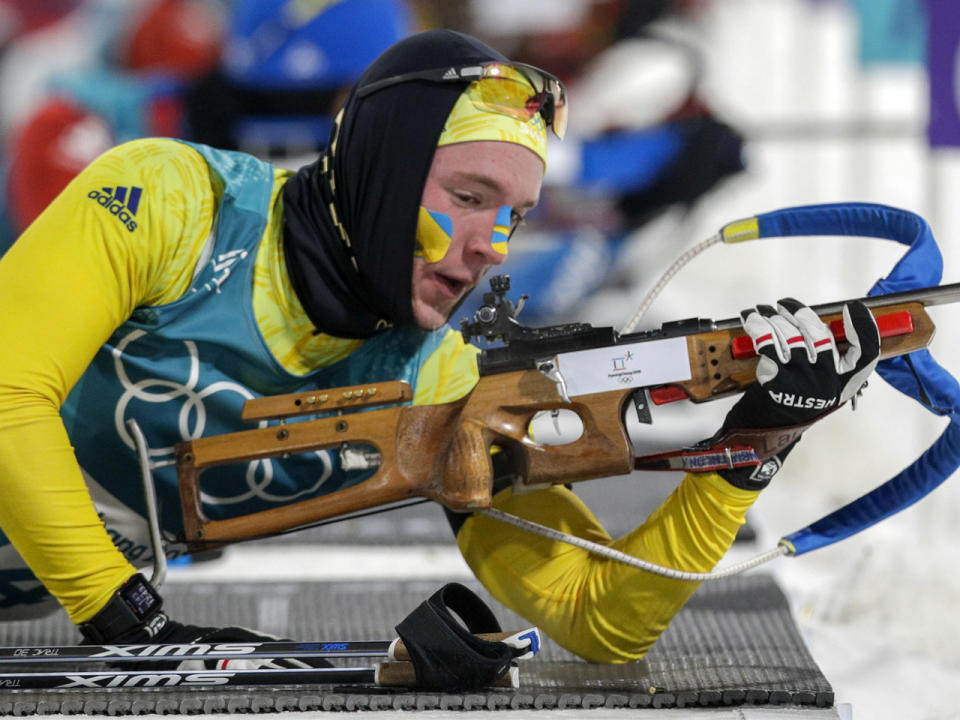 Staffel-Olympiasieger Sebastian Samuelsson fährt nicht nach Russland. (Bild-Copyright: Andrew Medichini/AP Photo)