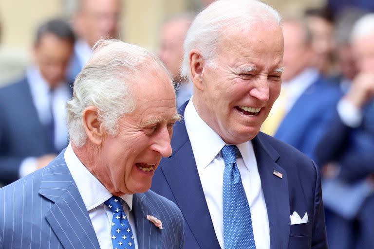 Biden y el rey Carlos III durante su encuentro en Windsor