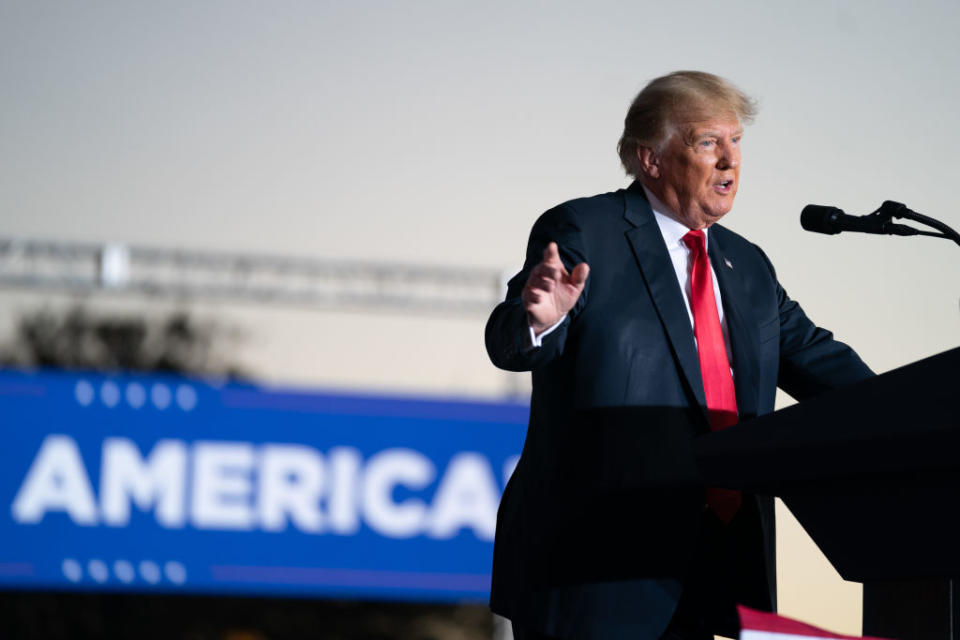 Former President Trump Holds Rally In Perry, Georgia