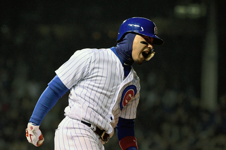 Cubs infielder Javier Baez threw his bat too high for Pirates manager Clint Hurdle’s liking. (AP Photo/Matt Marton)