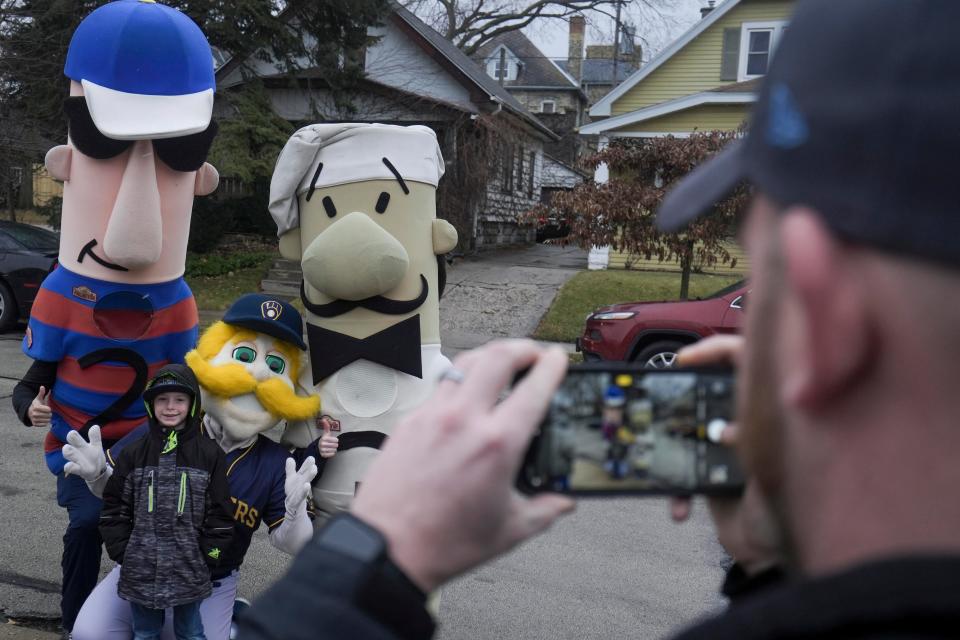 Bernie Brewer and the Famous Racing Sausages are part of the Brewers game day experience at American Family Field.