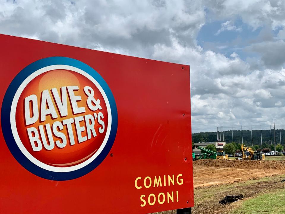 Construction workers broke ground for the first Dave & Buster's location in Augusta on August 30, 2021.