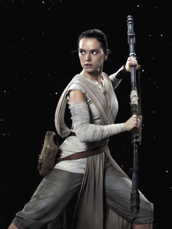 Daisy Ridley as Rey in Star Wars