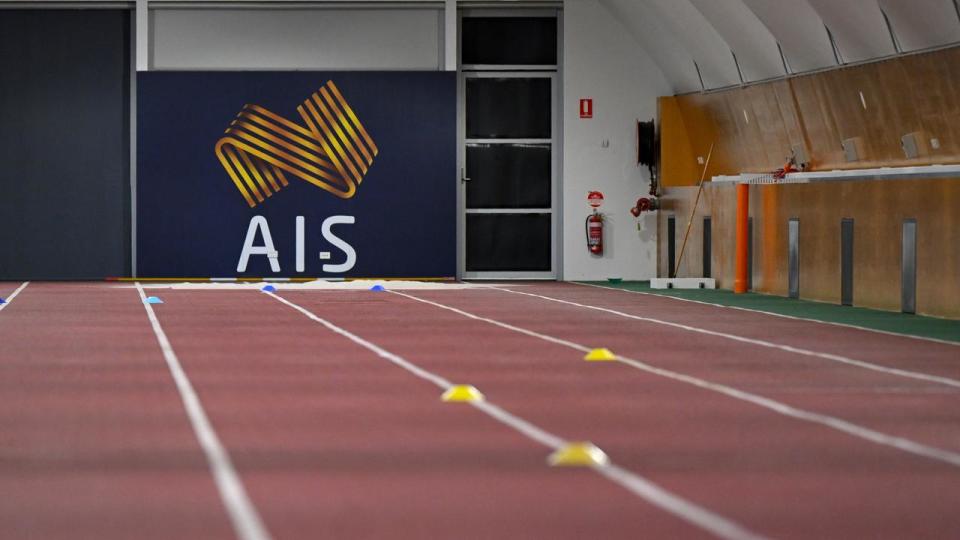 Indoor running track at the Australian Institute of Sport
