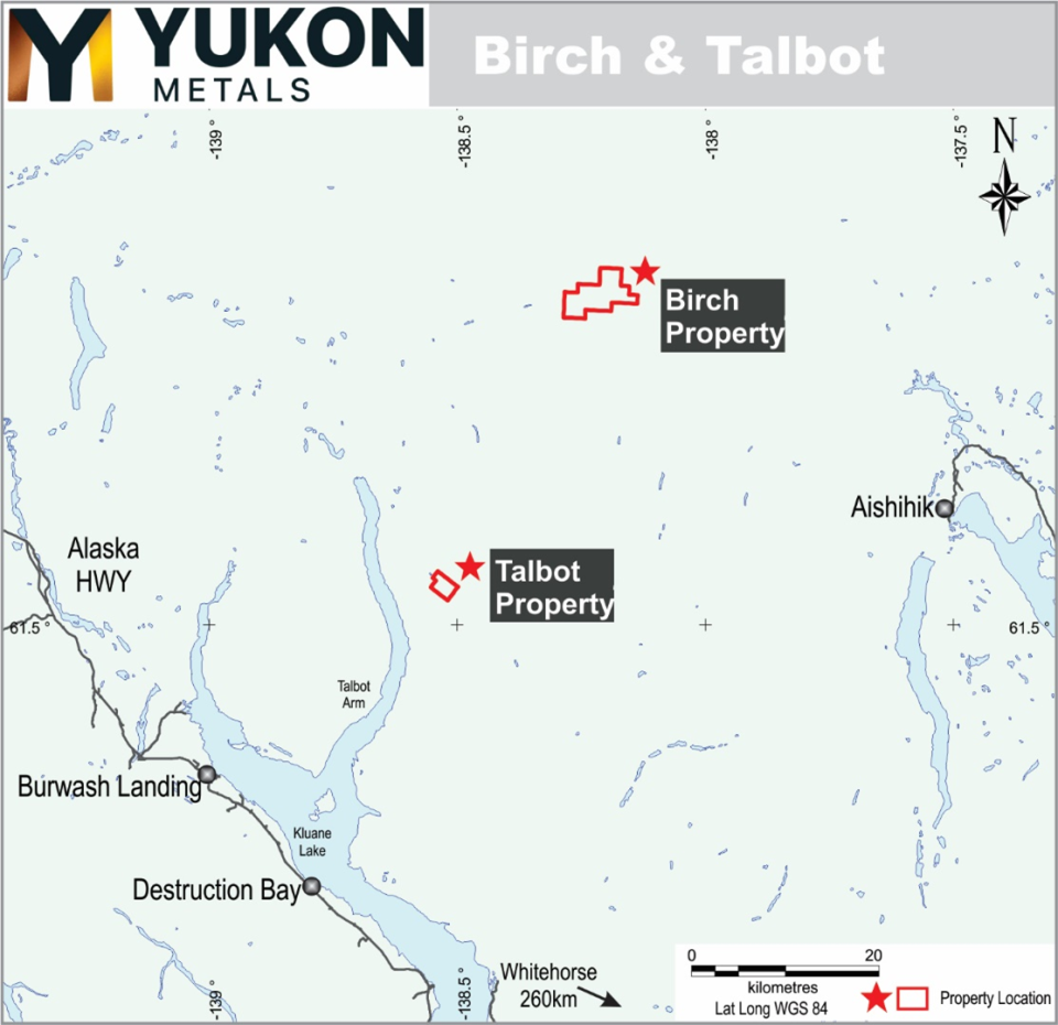 Birch project location map.