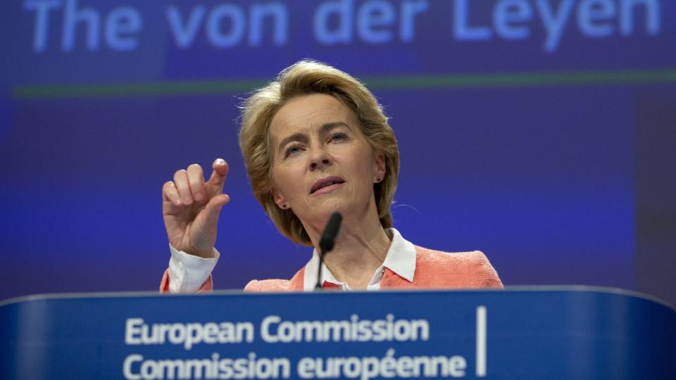 Ursula von der Leyen, zukünftige Präsidentin der Europäischen Kommission, hat Kritik für die Berufsbezeichnung ihres Vizepräsidenten geerntet. Foto: Virginia Mayo/AP