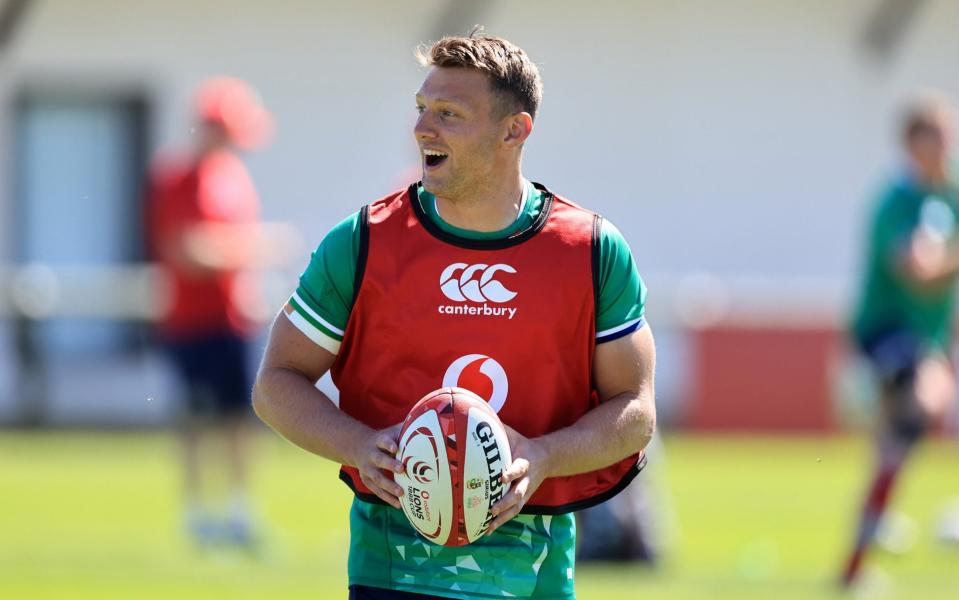 Dan Biggar during the British and Irish Lions training session - GETTY IMAGES