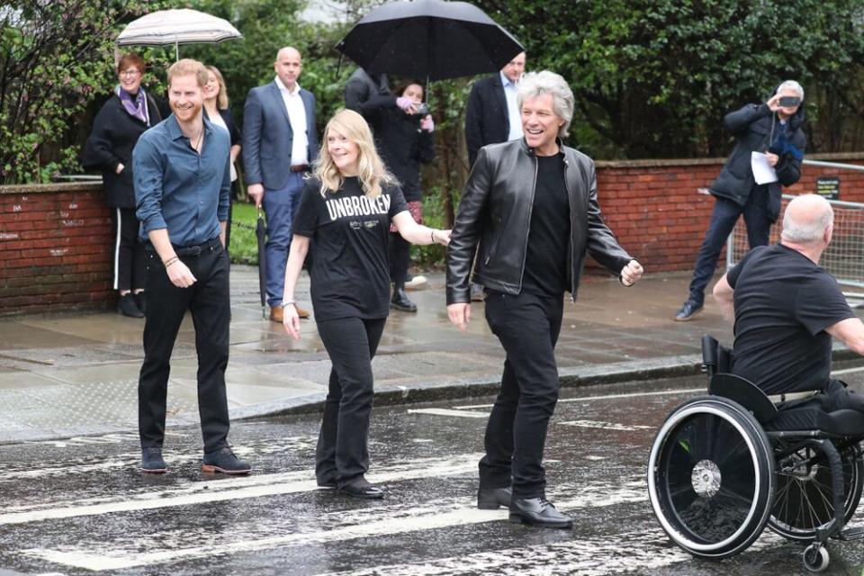 Prince Harry and Jon Bon Jovi