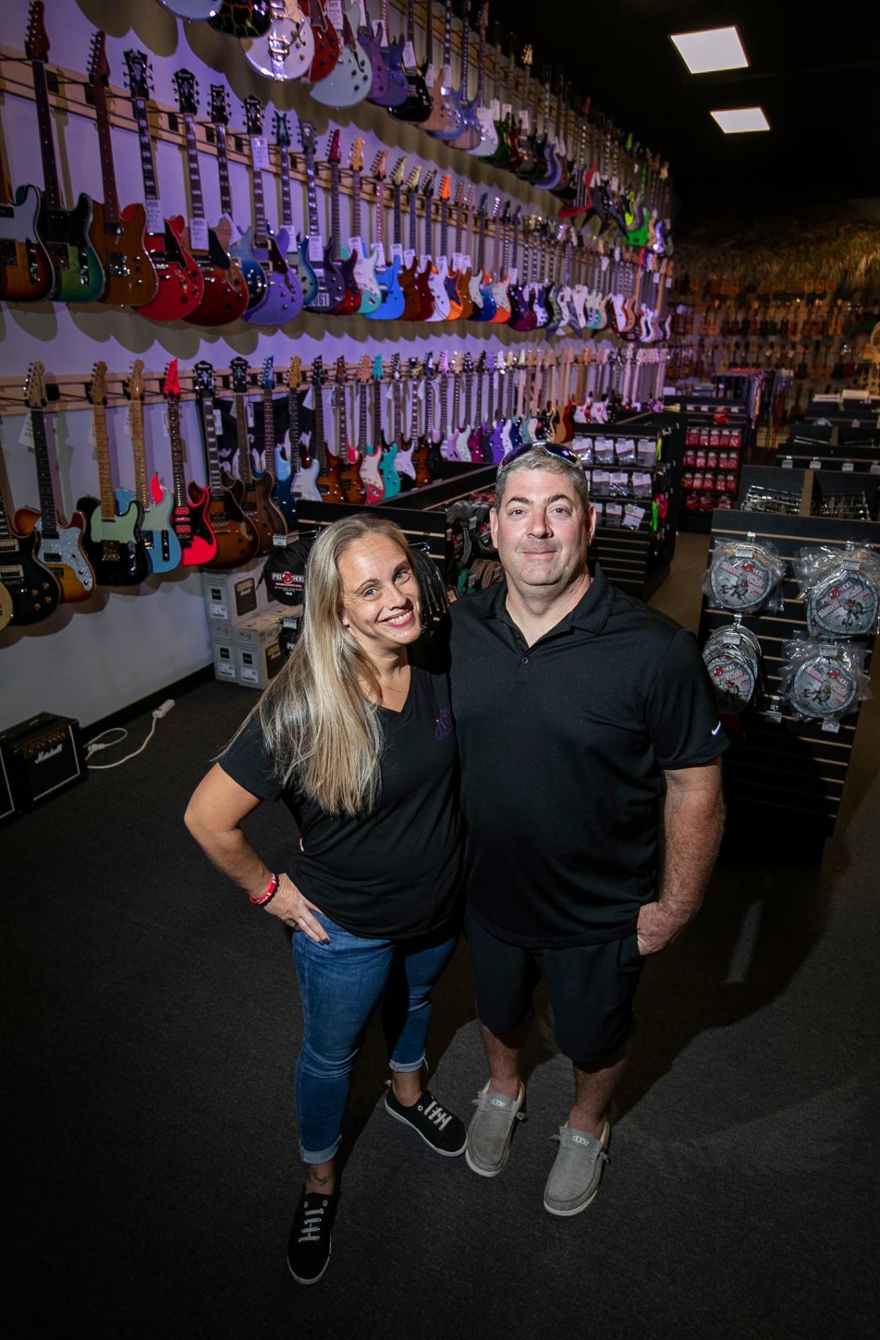 Kim Hussong, co-owner of Total Music Source in Cape Coral along with her husband Chris,  recently added the full array of Fender guitars, amplifiers and accessories to their retail and online sales inventory of music equipment.