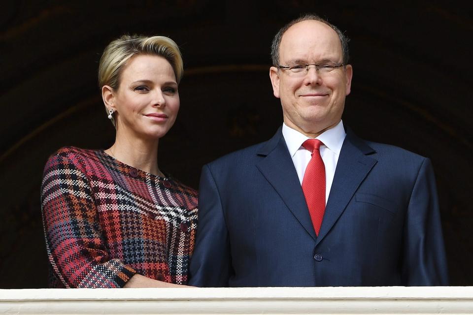 MONACO - JANUARY 27: Prince Albert II of Monaco and Princess Charlene of Monaco attend the celebration of the Sainte-Devote on January 27, 2018 in Monaco, Monaco. (Photo by Pascal Le Segretain/Getty Images)