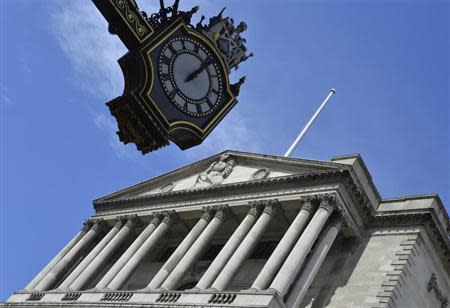 The Bank of England is seen in the City of London August 7, 2013. REUTERS/Toby Melville