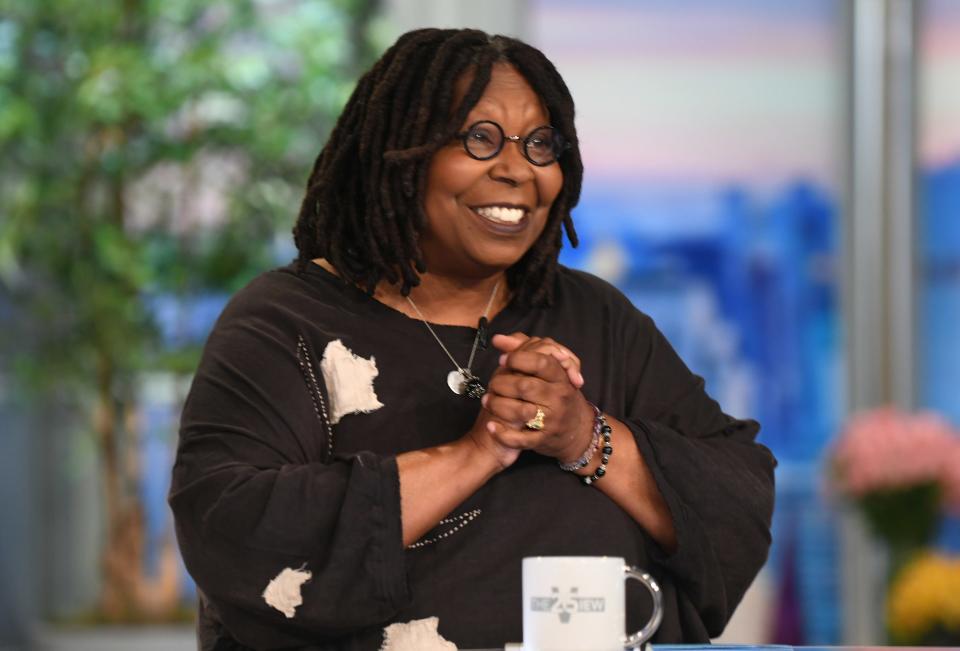 A closeup of Whoopi