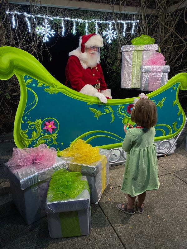 The Memphis Botanic Garden has planted Santa Claus among its holiday attractions.