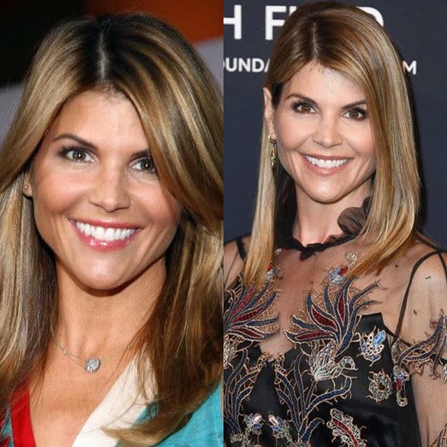 <p>Lori Loughlin claims these photos are ten years apart but frankly we don’t believe her! That is truly age-defying. Source: Instagram/Lori Loughlin </p>