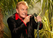 <b>Freddie Starr</b><br> <b>Famous for:</b> Allegedly eating hamsters<br> <b>Age</b>: 68<br> <b>Date of Birth</b>: 9th January 1943<br> <b>Phobias</b>: “I don’t like putting my hands in a hole and not knowing what is in there”.<br> <b>Missing any special occasion? </b>“No but I am going to miss my fiancée Sophie. We have never spent a day apart.”<br>