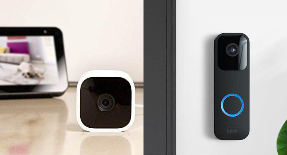 Blink Smart Home Security doorbells and cameras are on sale at Amazon Canada. Images via Amazon.