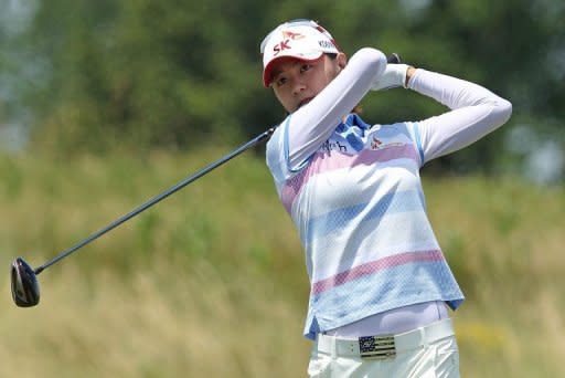 South Korea's Na Yeon Choi during the final round of the US Women's Open on July 8. Choi won the US Women's Open three weeks ago has come close at Evian