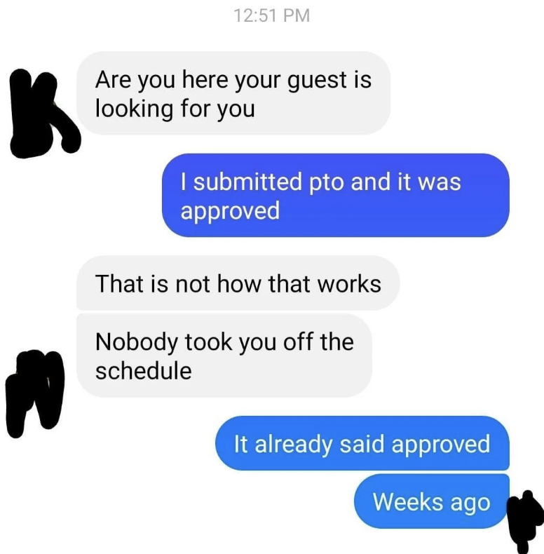 "It already said approved"