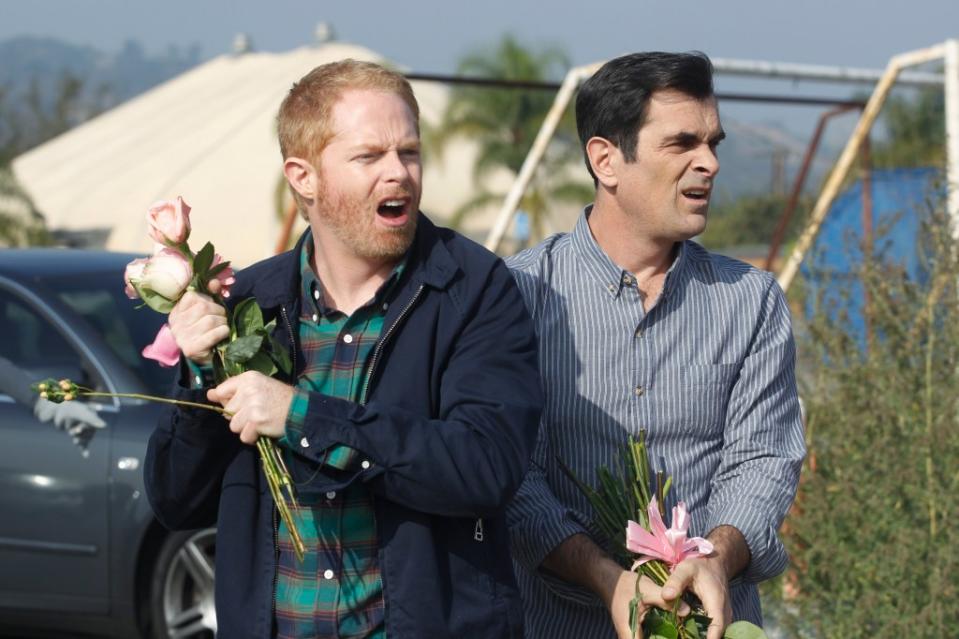 Jesse Tyler Ferguson revealed Friday that he had to force Ty Burell to appear at the “Modern Family” reunion at last week’s SAG Awards after several fans thought he was dead. ABC/Courtesy Everett Collection