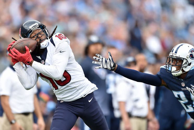 DeAndre Hopkins cannot be covered. Nope. (Photo by Ronald C. Modra/Sports Imagery/Getty Images)