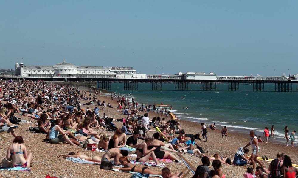 Brighton beach.