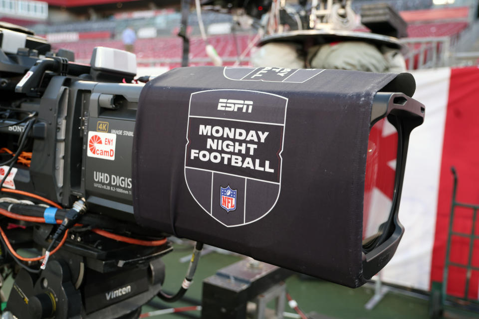 ESPN and the NFL are reportedly in talks over an equity partnership. (Perry Knotts/Getty Images)