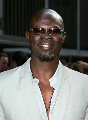 Djimon Hounsou at the New York premiere of Dreamworks' The Island