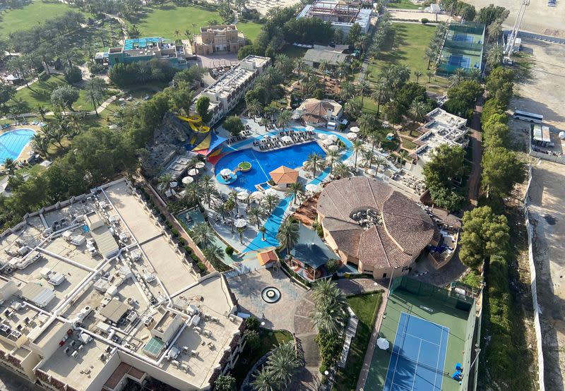 A general view of the Habtoor Grand Resort, in Dubai