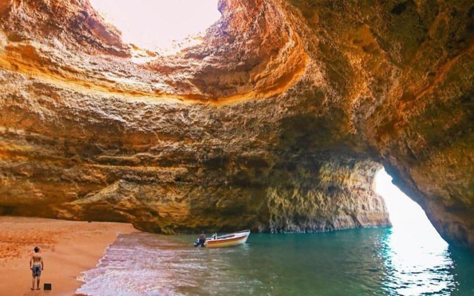 An Instagram post from the Benagil sea cave in Portugal  - Instagram/@beautifuldestinations