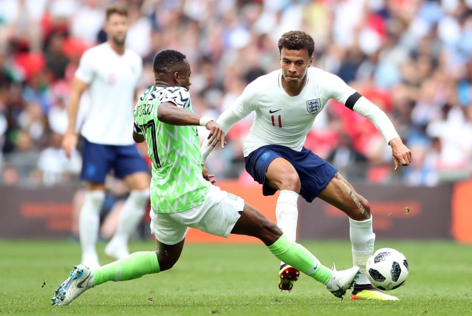 <p>Dele Alli impressed against Nigeria before being substituted late on </p>