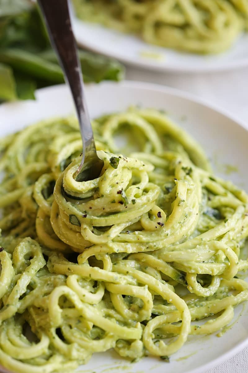 <span>Credit: <a href="http://www.eat-yourself-skinny.com/2016/02/zucchini-noodles-with-creamy-avocado-pesto.html" rel="nofollow noopener" target="_blank" data-ylk="slk:Eat Yourself Skinnny;elm:context_link;itc:0;sec:content-canvas" class="link ">Eat Yourself Skinnny</a></span> <span class="copyright">Credit: <a href="http://www.eat-yourself-skinny.com/2016/02/zucchini-noodles-with-creamy-avocado-pesto.html" rel="nofollow noopener" target="_blank" data-ylk="slk:Eat Yourself Skinnny;elm:context_link;itc:0;sec:content-canvas" class="link ">Eat Yourself Skinnny</a></span>