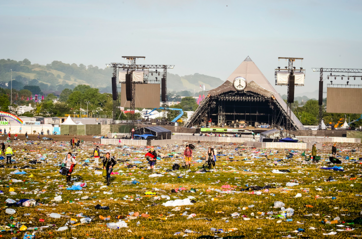 Taking its toll: The current Glastonbury site at Worthy Farm would be given a rest every five years (PA)