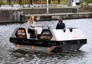 Researchers trial autonomous boats on Amsterdam's waterways