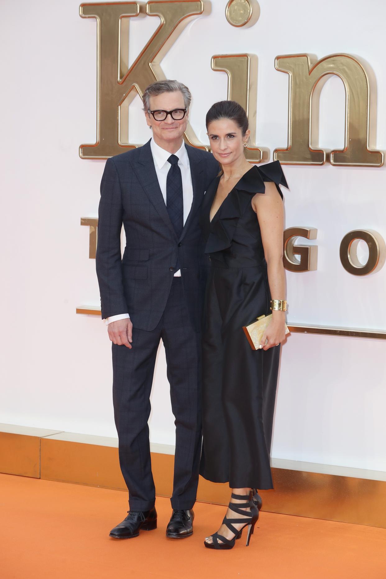 Colin Firth and wife Livia Firth attend the<em> Kingsman: The Golden Circle</em> premiere held at Odeon Leicester Square in LOndon on September 18, 2017. (Photo: Chris Jackson/Getty Images)