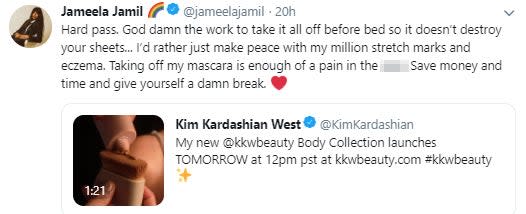 Unimpressed: Jamil said she would give the products a