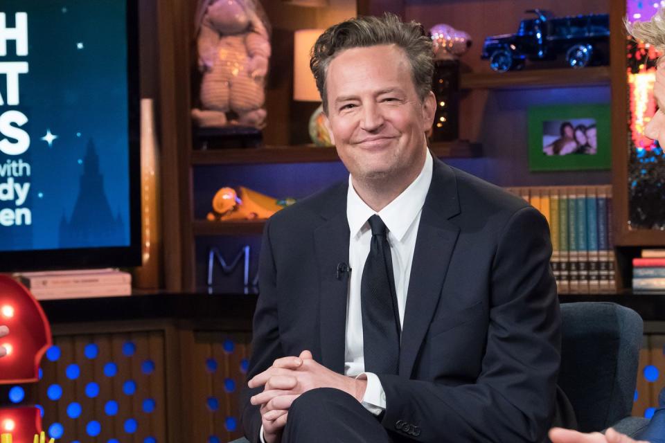 matthew perry pictured in 2017 on watch what happens live