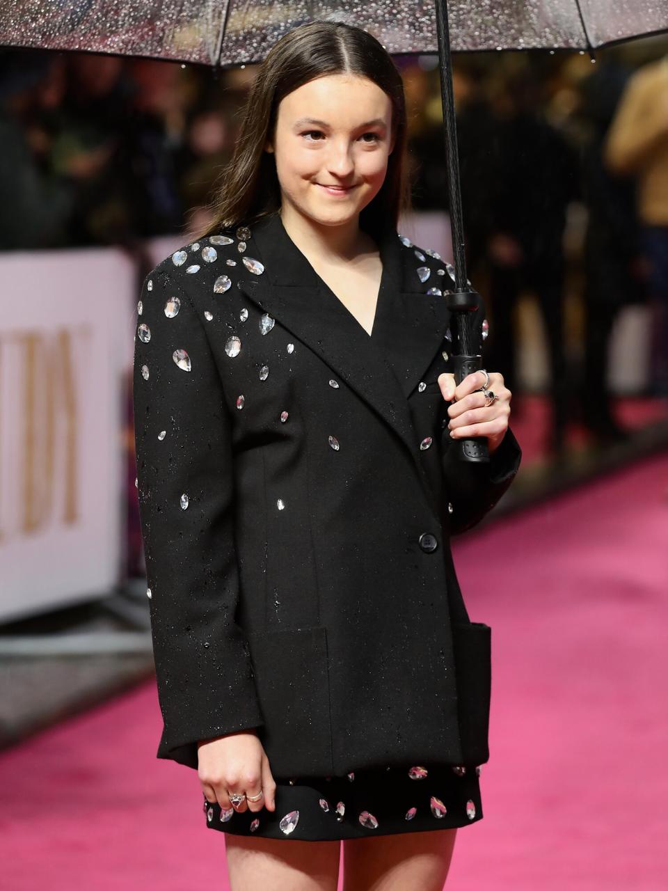 Bella Ramsey attends the "Judy" European Premiere at The Curzon Mayfair on September 30, 2019 in London, England