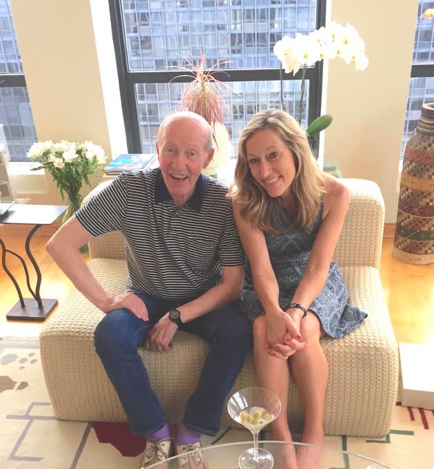 The author with Dad on his 80th birthday, in the Chicago apartment where he died six years later. 