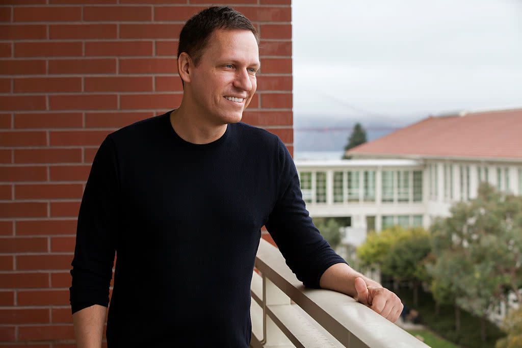 Portrait of Peter Thiel, a tech investor, entrepreneur, venture capitalist, fund manager and co-founder of Paypal, taken at his San Francisco office of the Founder's Fund.