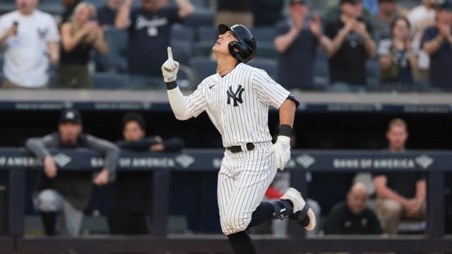 SEE IT: Yankees' Anthony Volpe hits first career home run