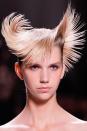 <p>Ride the scary wave with Givenchy's extreme sculptural take on Ace Ventura's signature 'do.</p>